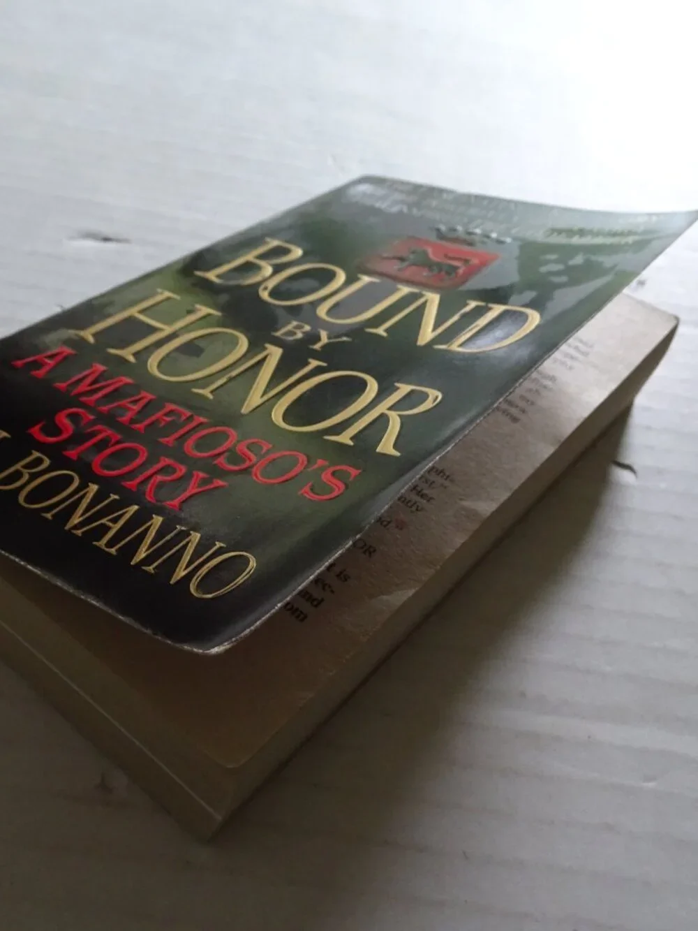 Bound by Honor A Mafioso's Story by Bill Bonanno - Paperback - 2000 - Pre-owned
